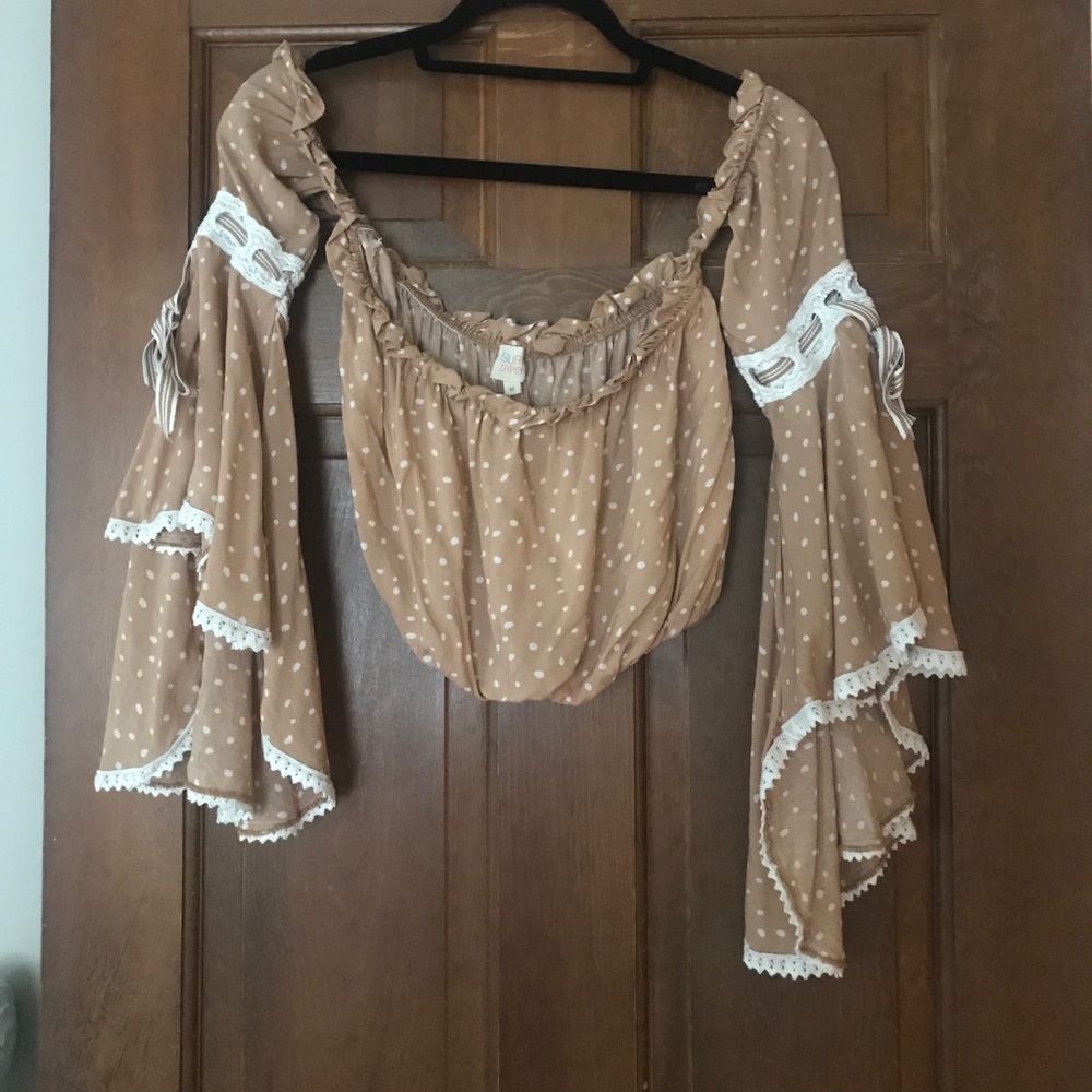 Midrif top caramel color